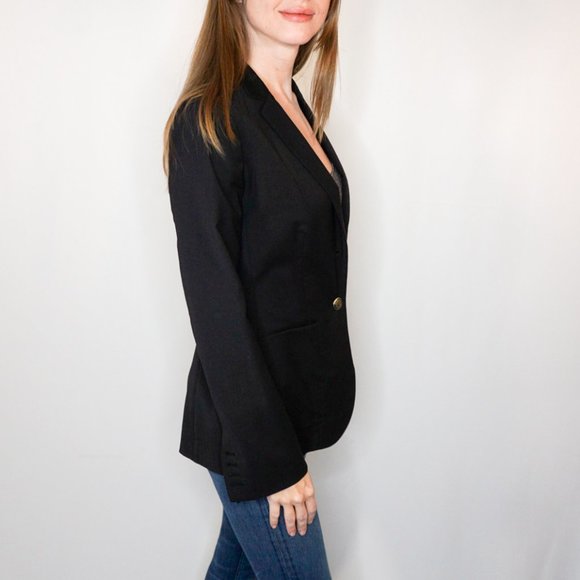 TALULA Aritzia Black Wool-Blend Blazer - Picture 2 of 8